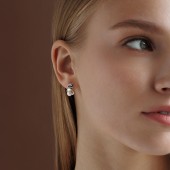 Cercei argint cu perle naturale albe si tortite DiAmanti SK25215EL_W-G